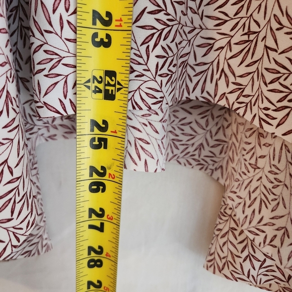 Morris & Co Elegant Cream Skirt W/ Leaves Print. Size 2 NWOT Fairygoth Boho - Picture 6 of 8